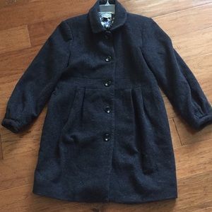 Motherhood Maternity Charcoal Gray Peacoat